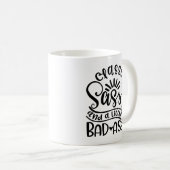 Mug Sassy Classique Et Un Peu Mauvais Assy Sassy Sud (Devant droit)