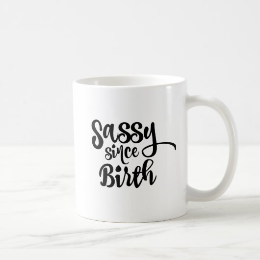 Mug Sassy depuis la naissance de la typographie Whimsi (Droite)