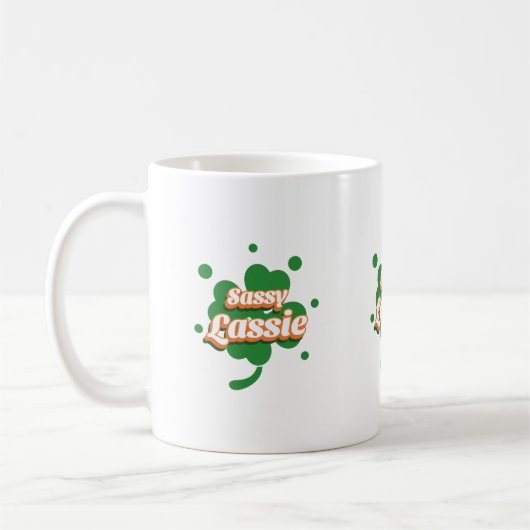 Mug SASSY LASSIE St. Patrick's Day (Gauche)