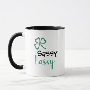 Mug Sassy Lassy avec Trèfle