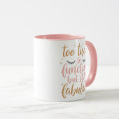 Mug Sassy Mom Life Humor with Lashes (Devant droit)