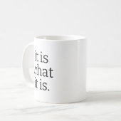 Mug Sassy Quote Black Mug, White Ceramic Funny Coffee  (Devant gauche)