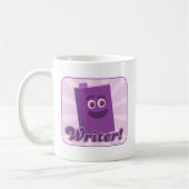Mug Sassy Writer Purple Happy Book Cartoon (Gauche)