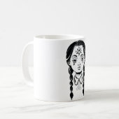 Mug Satanic Goth Punk fille diable Déplaisant Pentagra (Devant gauche)