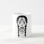 Mug Satanic Goth Punk fille diable Déplaisant Pentagra (Centre)