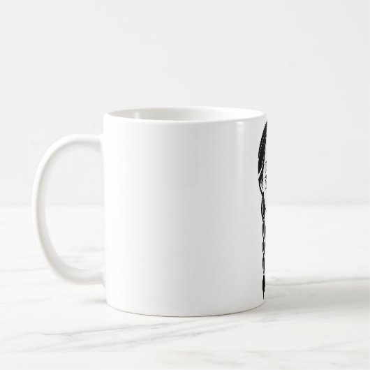 Mug Satanic Goth Punk fille diable Déplaisant Pentagra (Gauche)
