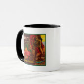 Mug Saturn Orange LabelUpland, CA (Devant gauche)