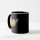 Mug Saturne artistique avec anneaux vibrants (Devant gauche)