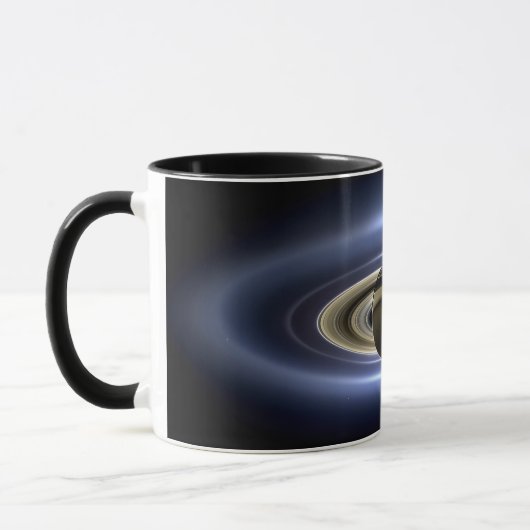 Mug Saturne Éclipse le Soleil de Cassini Orbiter (Gauche)