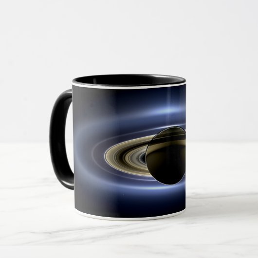 Mug Saturne Éclipse le Soleil de Cassini Orbiter (Devant gauche)