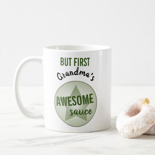 Mug Sauce Humoristique Mais Première Épatante Nom Pers (Avec donut)