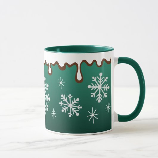 Mug Sauce neige verte de vacances Musique (Droite)