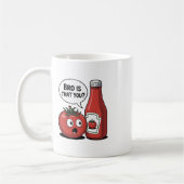 Mug Sauce tomate mec c'est toi blague de nourriture Th (Gauche)