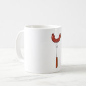 Mug Saucisse grillée sur fourchette à BBQ (Devant gauche)