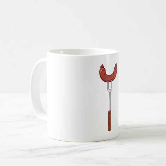 Mug Saucisse Sur Une Fourche (Devant gauche)