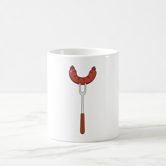 Mug Saucisse Sur Une Fourche (Centre)