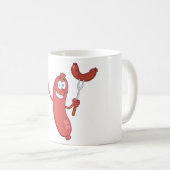 Mug Saucisses Et Bière (Devant droit)