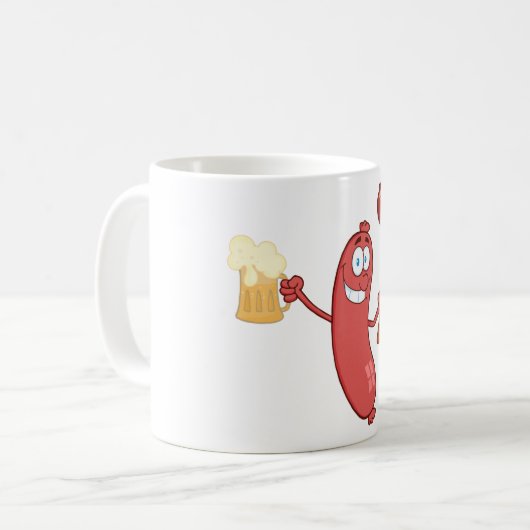 Mug Saucisses Et Bière (Devant gauche)
