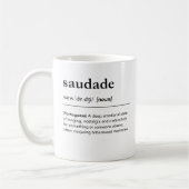 Mug Saudade définition Nostalgie portugaise (Gauche)