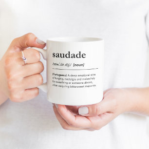Mug Saudade définition Nostalgie portugaise