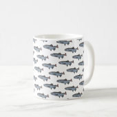 Mug Saumon Motif PNW Pêche Fish River (Devant droit)