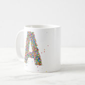 Mug Saupoudrer Conception Monogramme Une première tass (Devant gauche)