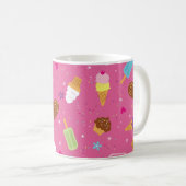 Mug Saupoudrer, cupcakes, glaces et coquelicots (Devant droit)