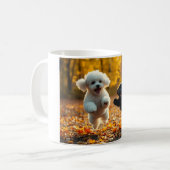 Mug Saupoudrer les chiots de caniche (Devant gauche)