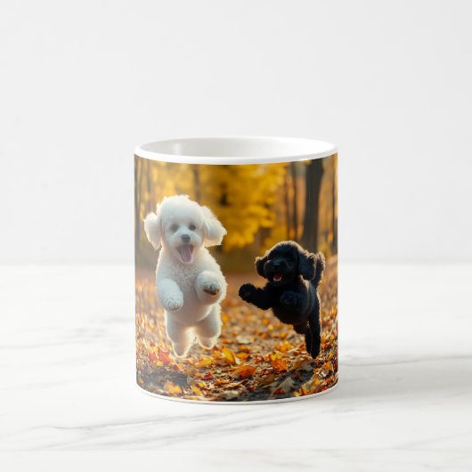 Mug Saupoudrer les chiots de caniche (Centre)
