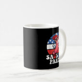 Mug Sausage Party American Flag Usa Bbq Funny 4th Of J (Devant droit)