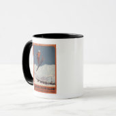 Mug Saut à ski - Affiche de Promo olympique PLM (Devant gauche)