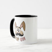 Mug Sauter sur le lapin de moustache (Devant gauche)
