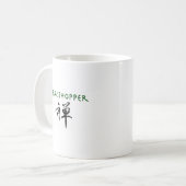 Mug Sauterelle avec le symbole de "zen" (Devant gauche)