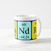 Mug Sauton nom de table périodique (Devant droit)