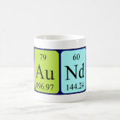 Mug Sauton nom de table périodique (Centre)