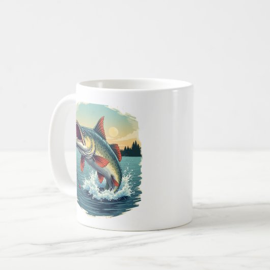 Mug Sauts de pêche de l'esturgeon - Camion de café gra (Devant gauche)