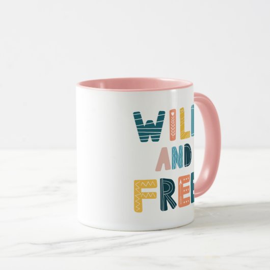Mug Sauvage et libre (Devant droit)