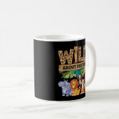 Mug Sauvage sur la lecture Imprimé léopard Mignon Anim (Devant droit)