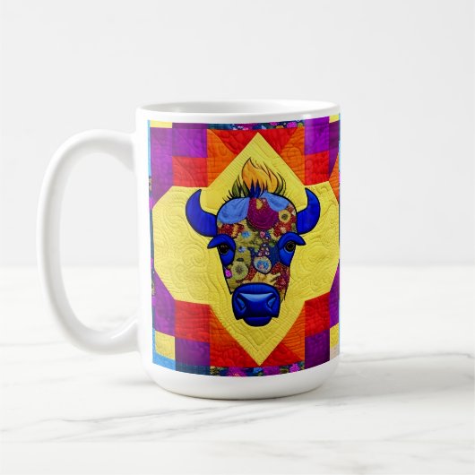 Mug Sauvage West Bison Quilt Comme Design (Gauche)