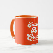 Mug Sauvé Par Les Éphésiens De Grâce 2:8-9 (Devant gauche)