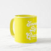 Mug Sauvé Par Les Éphésiens De Grâce 2:8-9 (Devant gauche)