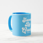 Mug Sauvé Par Les Éphésiens De Grâce 2:8-9 (Devant gauche)