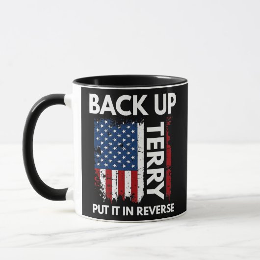 Mug Sauvegarder Terry Mettre Dans Le Feu Inverse Drôle (Gauche)