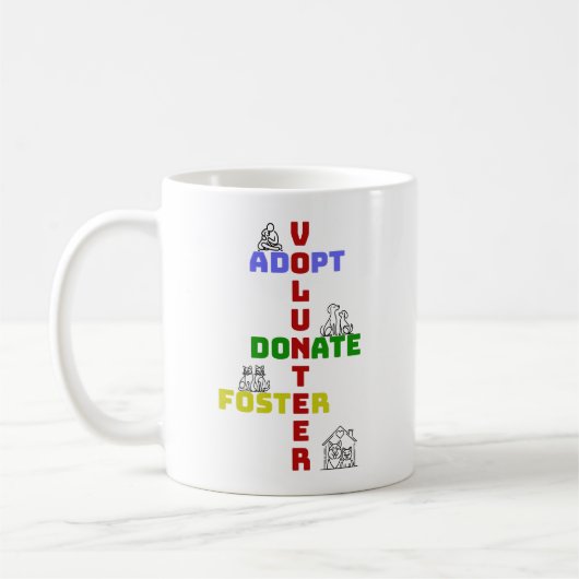 Mug Sauver des Animaux en Adoption Bénévole Don Parrai (Gauche)