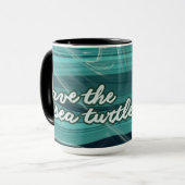 Mug Sauver la tortue de mer (Devant gauche)