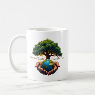 Mug Sauver le Monde Sauver les Arbres