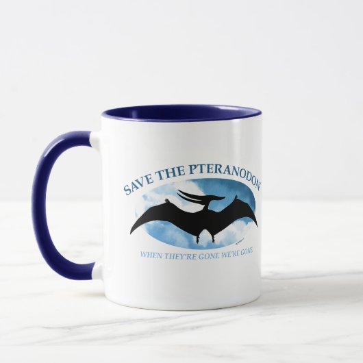 Mug SAUVER LE PTERANODON par Jeff Willis Art (Gauche)
