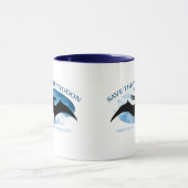 Mug SAUVER LE PTERANODON par Jeff Willis Art (Centre)