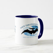 Mug SAUVER LE PTERANODON par Jeff Willis Art (Devant droit)