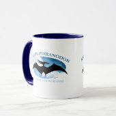 Mug SAUVER LE PTERANODON par Jeff Willis Art (Devant gauche)